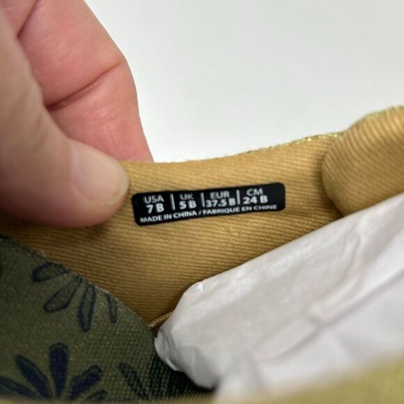 Spenco Revitalign Harmony Petals Moss Tan Slip On Shoes Sz 7 Comfort Orthotic - Picture 6 of 9